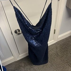HELLO MOLLY NEW navy sequin dress XS (US size 2)